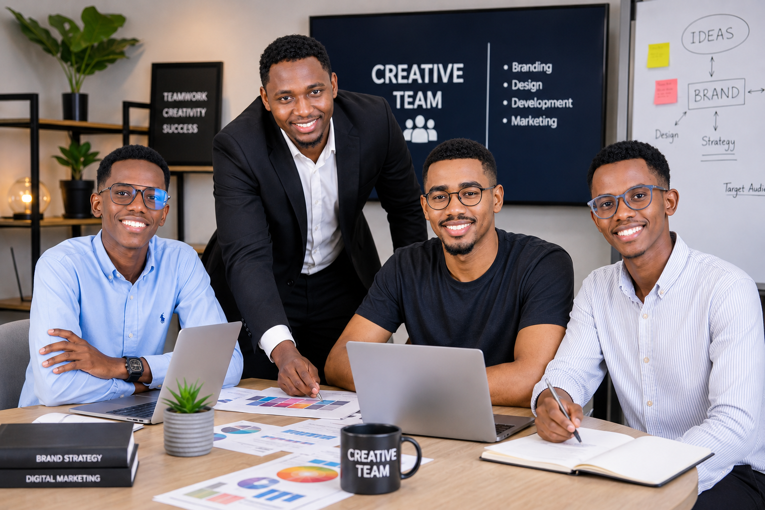 Somali Digital Tech Team collaborating